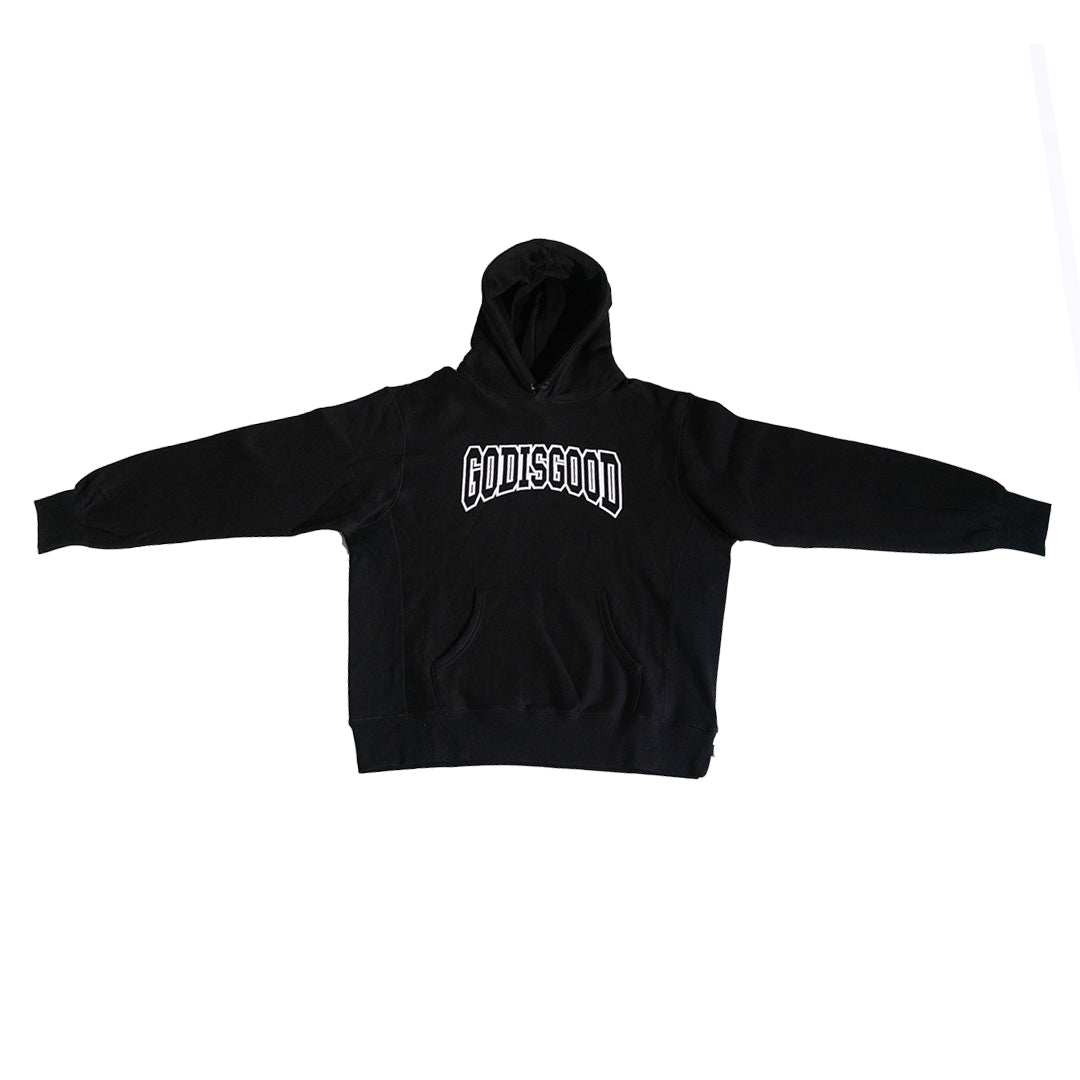 God Is Good Reverse Stitched Hoodie (Black)