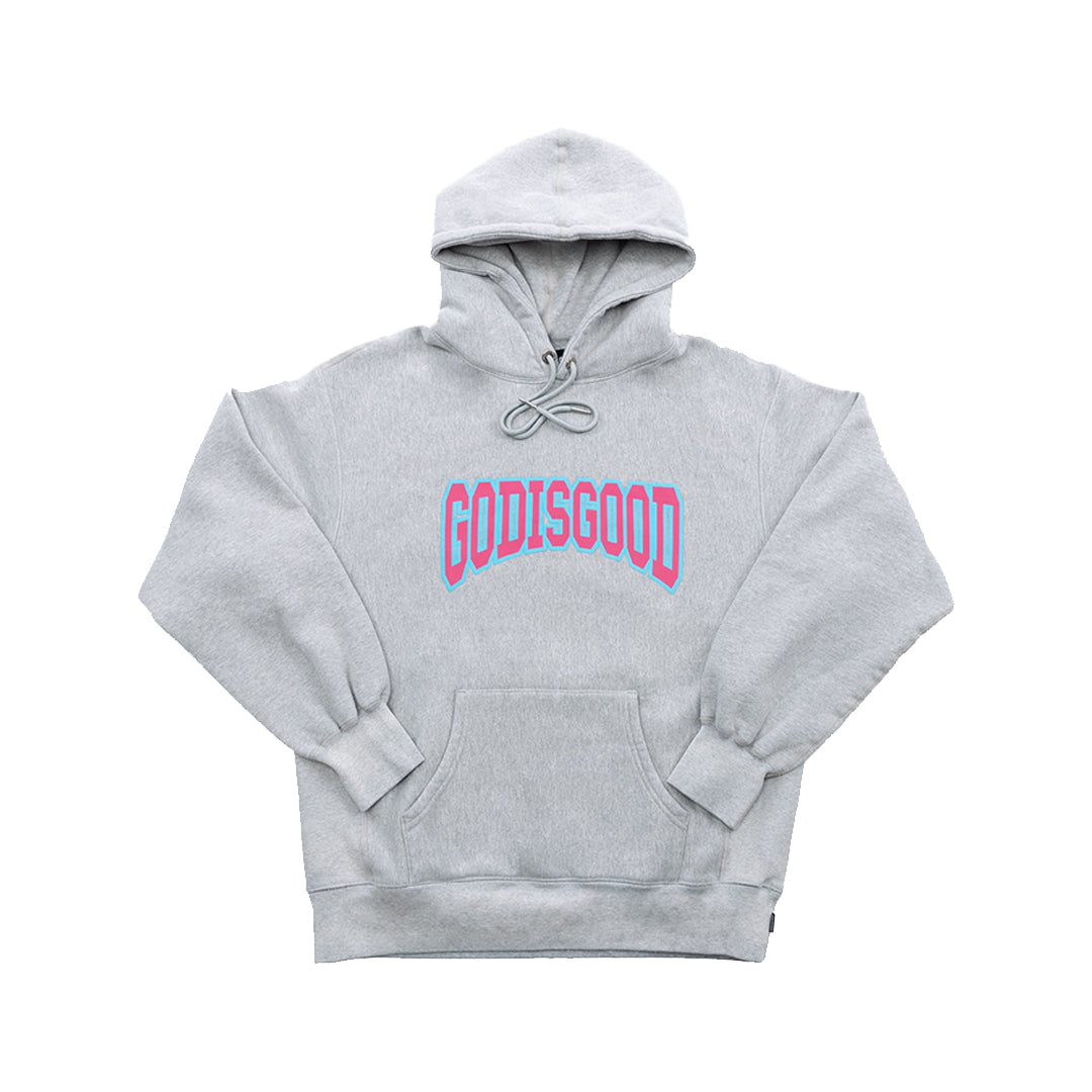 God Is Good Reverse Stitched Hoodie (Grey)