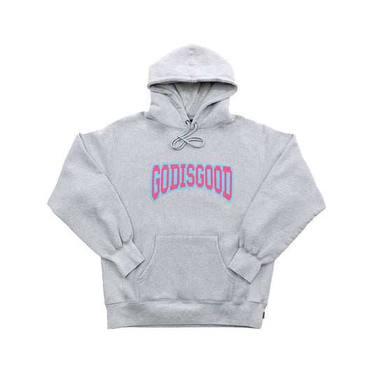 God Is Good Reverse Stitched Hoodie (Grey)